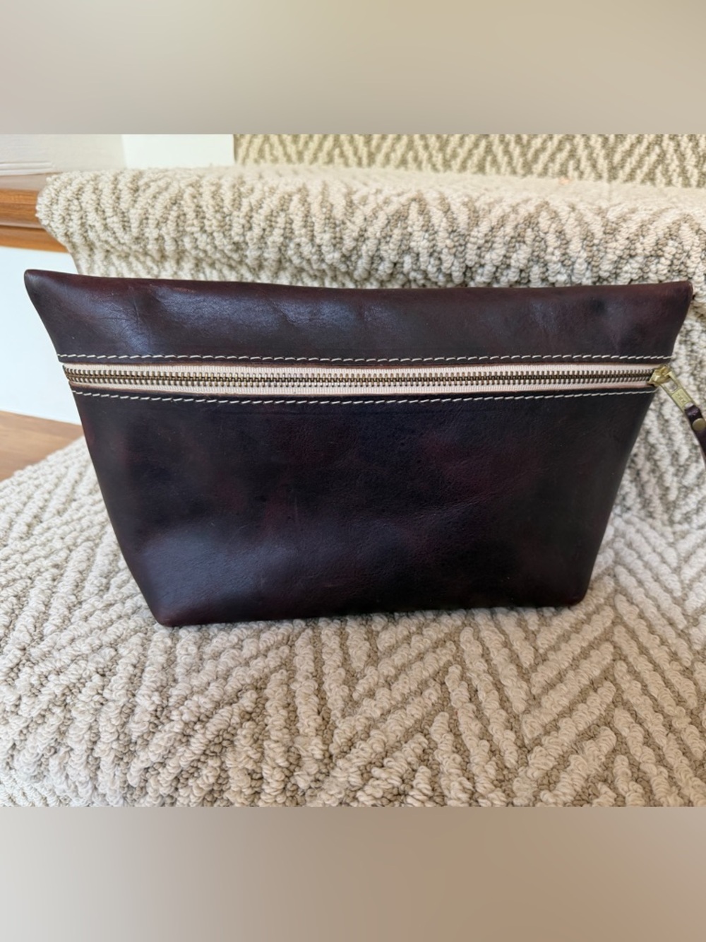 PLG XL Classic 🦄 Makeup Cosmetic Pouch in mystery brown.
